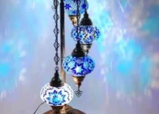 Lámparas de pie de mosaico turco hechas a mano