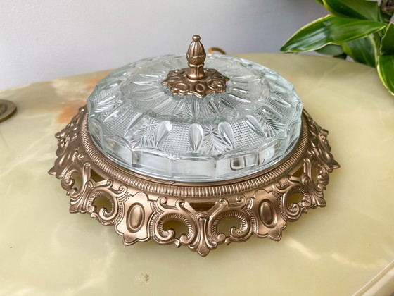 Image 1 of Lampada da tavolo vintage a forma di globo