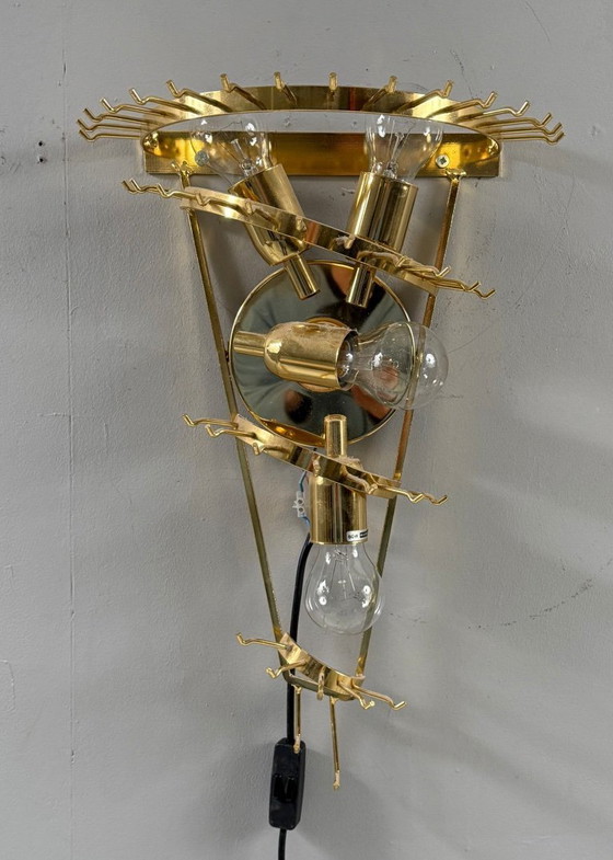 Image 1 of Lampada da parete/applique a cascata di metà secolo di Paulo Venini, vetro di Murano, Italia, anni '70