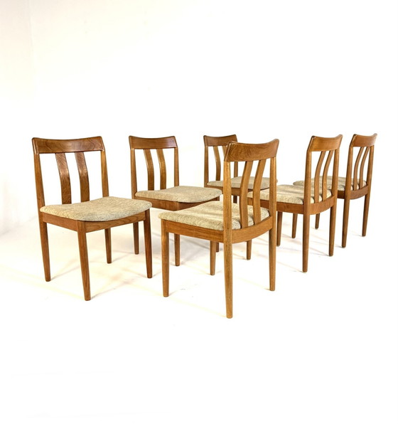 Image 1 of Ensemble de 6 chaises à repas vintage, Vamdrup Stolefabrik '70