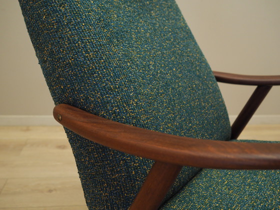 Image 1 of Grüner Melange-Sessel, dänisches Design, 1970er Jahre, Produktion: Dänemark