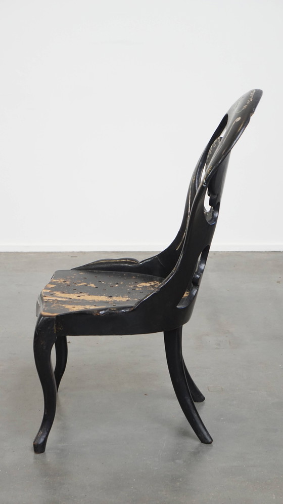 Image 1 of Antique 19th Century English Mother of Pearl Chair