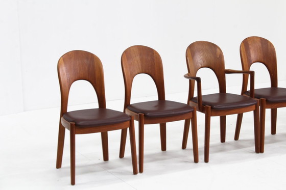 Image 1 of Vintage Danish Dining Chairs by Niels Koefoed for Koefoeds Hornslet, Set of 6