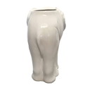 Vaso/portaombrelli vintage francese in ceramica a forma di elefante