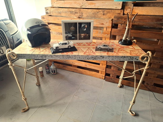Image 1 of Tavolo consolle antico di metà secolo
