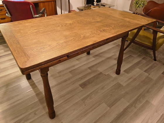 Image 1 of Table de salle à manger extensible des années 1950