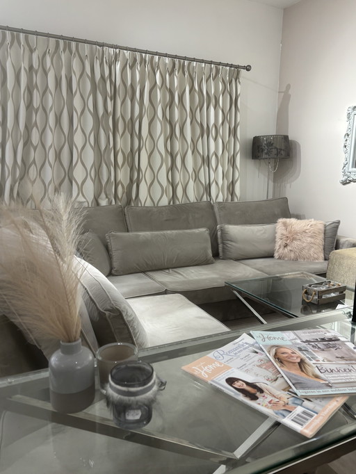 Luxury Eric Kuster style velour lounge sofa