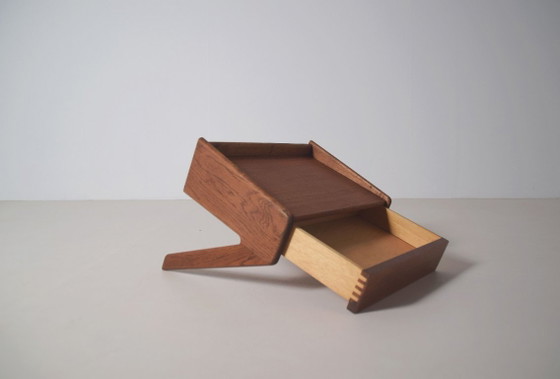 Zwevend Nachtkastje Door Sigfred Omann Voor Ølholm Møbelfabrik, Jaren '60 – Wood (photo 7 of 11)
