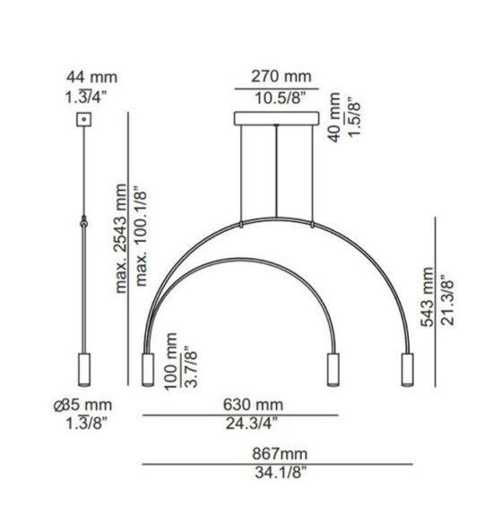 Image 1 of Sospensione Volta Estiluz - designare Nahtrang