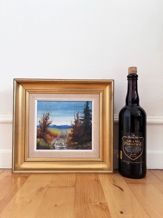 Image 1 of Peinture à l'huile originale vintage de paysage