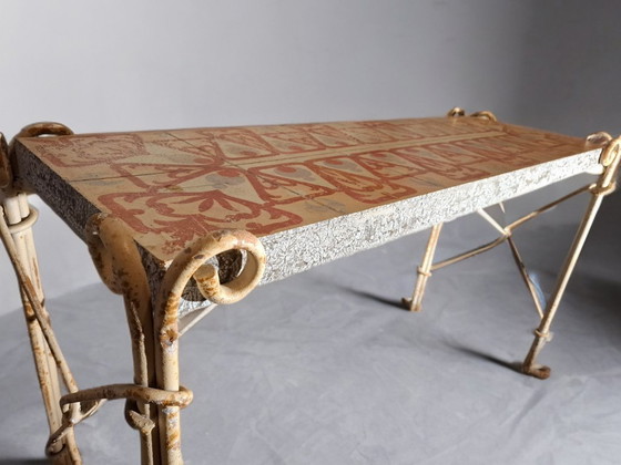Image 1 of Tavolo consolle antico di metà secolo