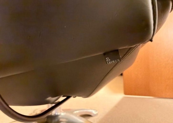 Image 1 of Sillón reclinable de cuero Leolux, giratorio, de primera calidad