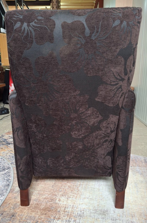 Image 1 of Nieuwe fauteuil met bloemenprint en verstelbare rugleuning