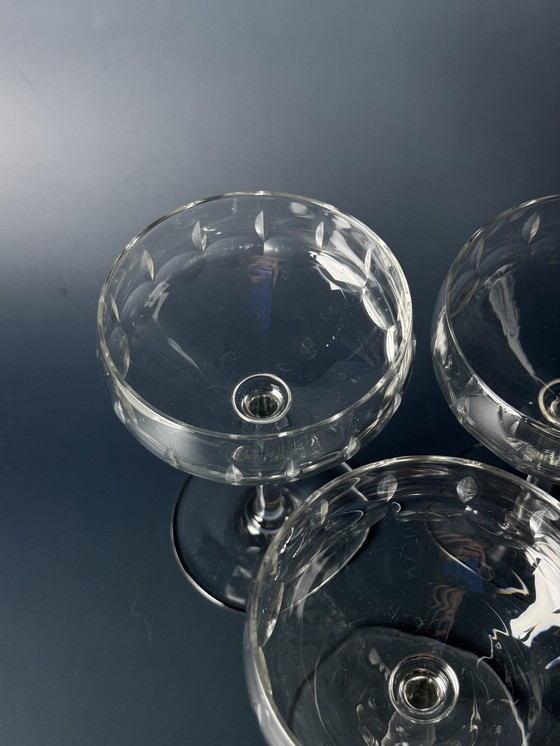 Image 1 of 6 Cocktailglazen - Verreries Doyen, jaren 1930