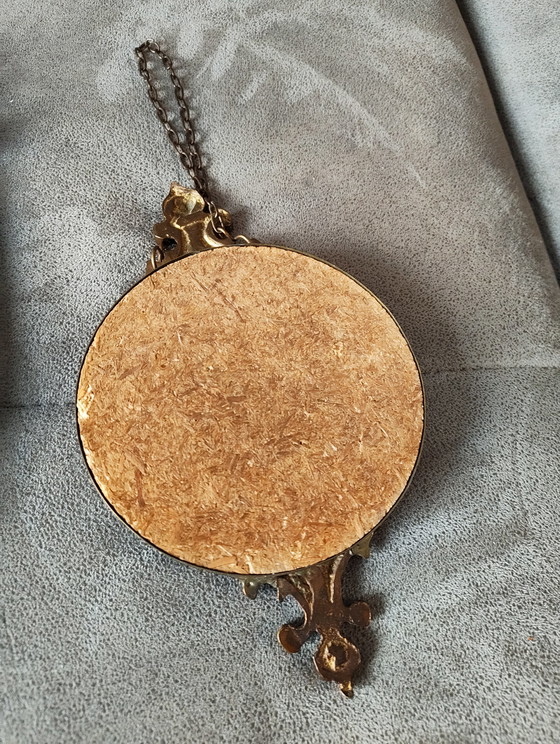 Image 1 of Ensemble unique de miroirs anciens en laiton – Style rococo et baroque