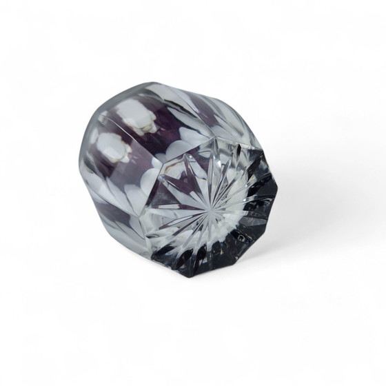 Image 1 of Ludwig Moser Karlsbad vase crystal overlay Art Déco