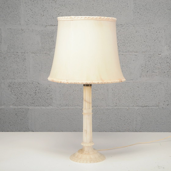 20th Century Lamp with Alabaster Stone Base – Table lamps (photo 4 of 6)