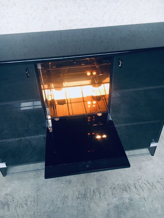 Image 1 of Postmodern Design Highboard Bar Chest by Luigi Saccardo for Gasparello, Italy 1980's