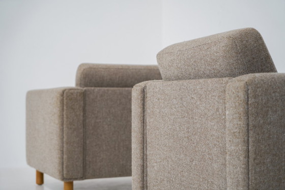 Image 1 of Rare pair of GE300 armchairs by Hans J. Wegner for Getama  (Denmark, 1960s).