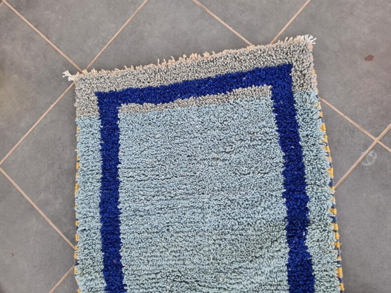 Image 1 of Marokkanischer Teppich aus Naturleinen, 200 x 100 cm