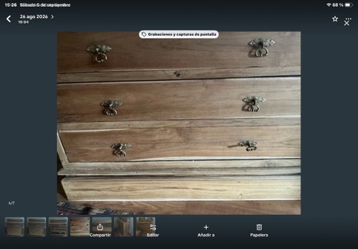 Holzkommode – ladekasten, Metal, Wood (photo 2 of 6)