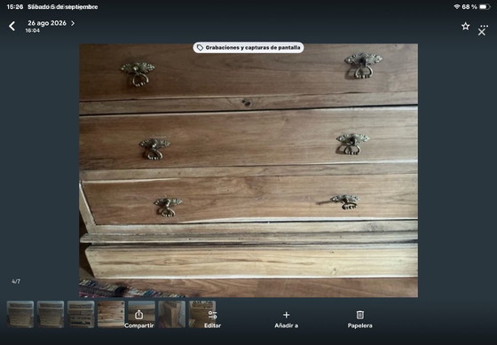 Holzkommode – Kommoden, Metal, Wood (photo 2 of 6)
