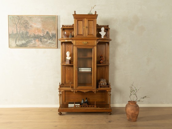 Antiker Gründerzeit-Hochschrank, um 1900 – Schränke, Glass, Wood (photo 5 of 12)