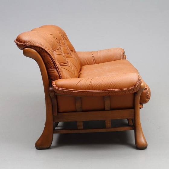 Image 1 of Leather Seating Set, 3 Pieces 