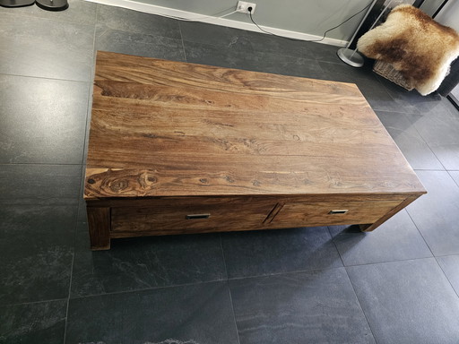 Acacia wood coffee table