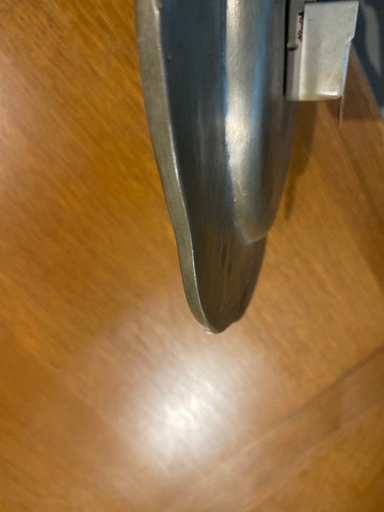 Image 1 of Horloge murale décorative en étain – style antique, à mouvement à quartz