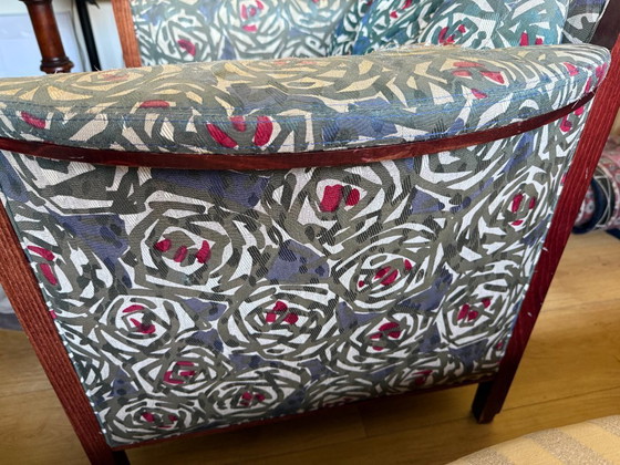 Image 1 of Poltrona di design Giorgetti – prestigioso marchio italiano – legno e imbottitura