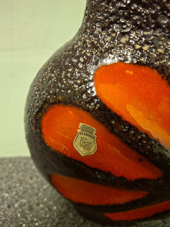 Image 1 of ES Keramik fat lava germany vaas model 874/20