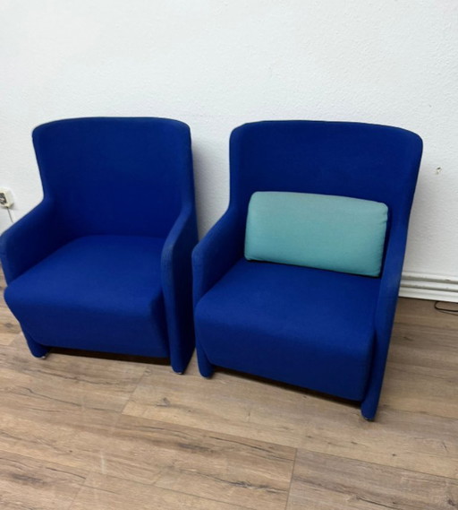 Coppia di poltrone di design Lammhults, 1994 – Originali, Svezia – Condizioni eccellenti