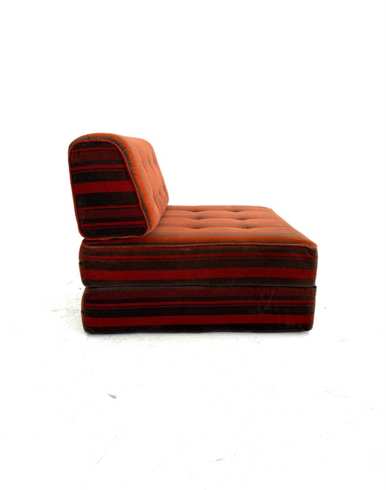Vintage sleeper armchair, Germany ‘80s – Textile (photo 3 of 8)