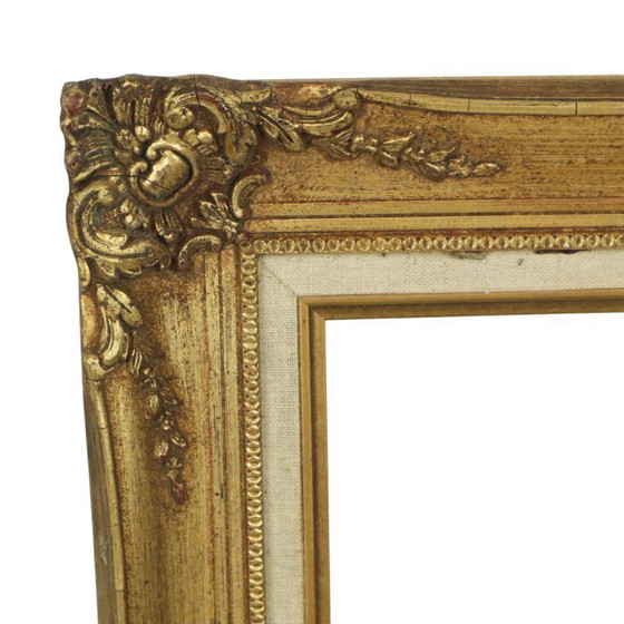Image 1 of Grote Gouden Lijst Barok Stijl 73x63cm