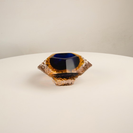 Cendrier sculptural en verre submergé par Gianfranco Mandruzzato Murano 1970 – Accessoires de table, Modern (photo 18 of 22)