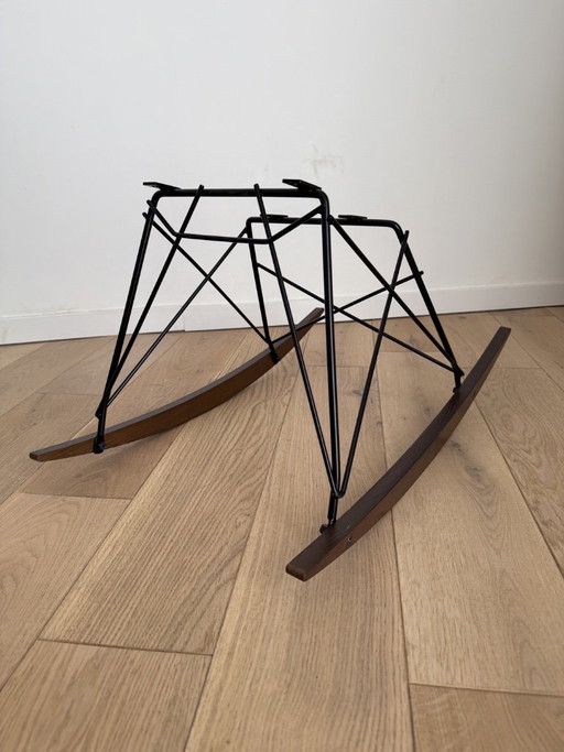 Base de mecedora RAR de nogal negro EAMES para HERMAN MILLER o VITRA – draaistoelen, Iron, Wood