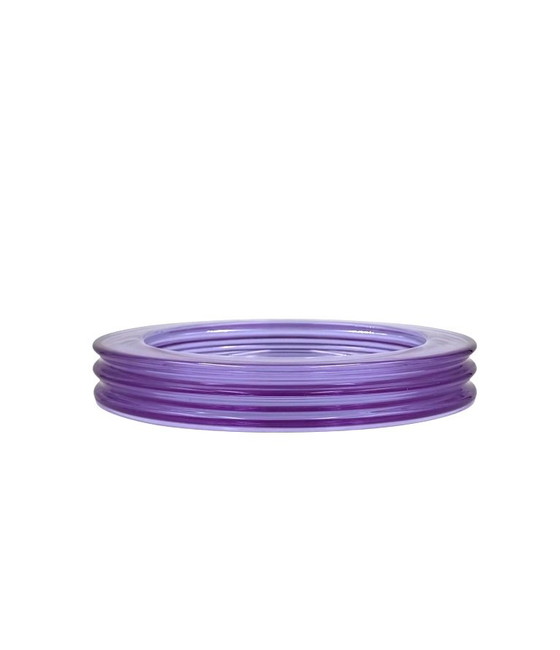 Space Age "Onde" Series Crystal Ashtray, Sergio Asti, Arnolfo Di Cambio Italy Ca. 1970 – Bowls, Glass (photo 9 of 12)