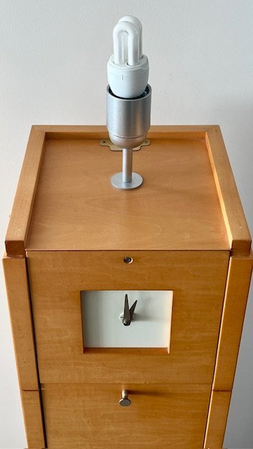 Image 1 of Giorgetti Myo Vloerlamp-Kast-Lamp-Klok