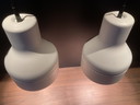 2x Philips lampes suspendues blanches vintage 1980