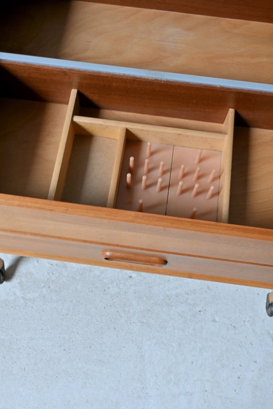 Image 1 of Mesa de costura danesa de teca de los años sesenta