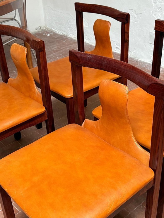 Image 1 of 6 sedie attribuite a Luigi Salocchi per Sormani, anni '60