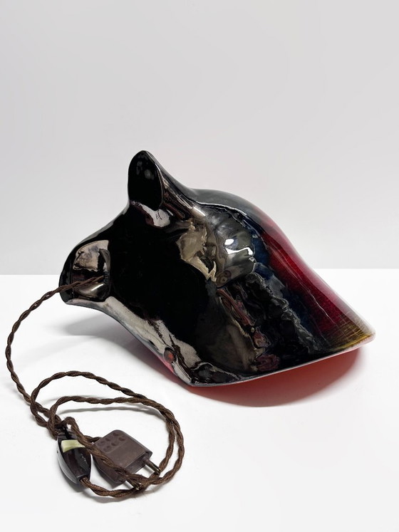 Image 1 of Vallauris ceramic seashell lamp. France, 1970s
