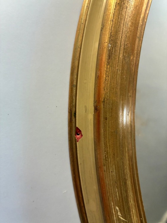 Specchio ovale antico a medaglione, Legno, Vetro, Dorato, Klassiek (foto 5 di 7)