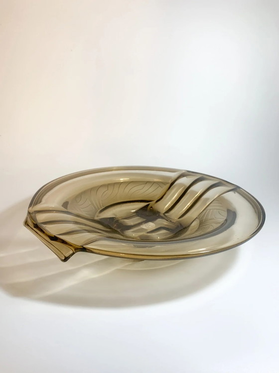 Plat central en verre Art Déco des années 1930, Vaisselle, Art Deco (photo 5 sur 6)