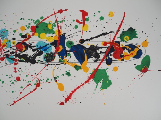 Sam FRANCIS: Armonia di colori, omaggio all'orologio, litografia originale firmata – Litografie e stampe (photo 8 of 8)