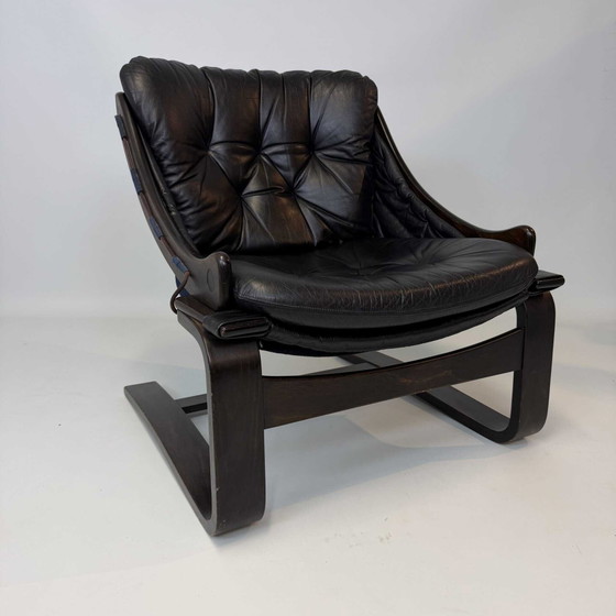 Kroken armchair by Åke Fribytter for Nelo Möbel, Leather (photo 2 of 18)