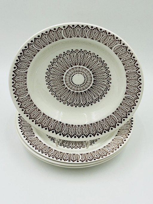 Juego de cuatro platos hondos Boch Ronda, 1970 – servies, Ceramic (photo 2 of 10)