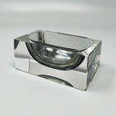 1960s Stunning Grey Ashtray or Catchall By Flavio Poli for Seguso.