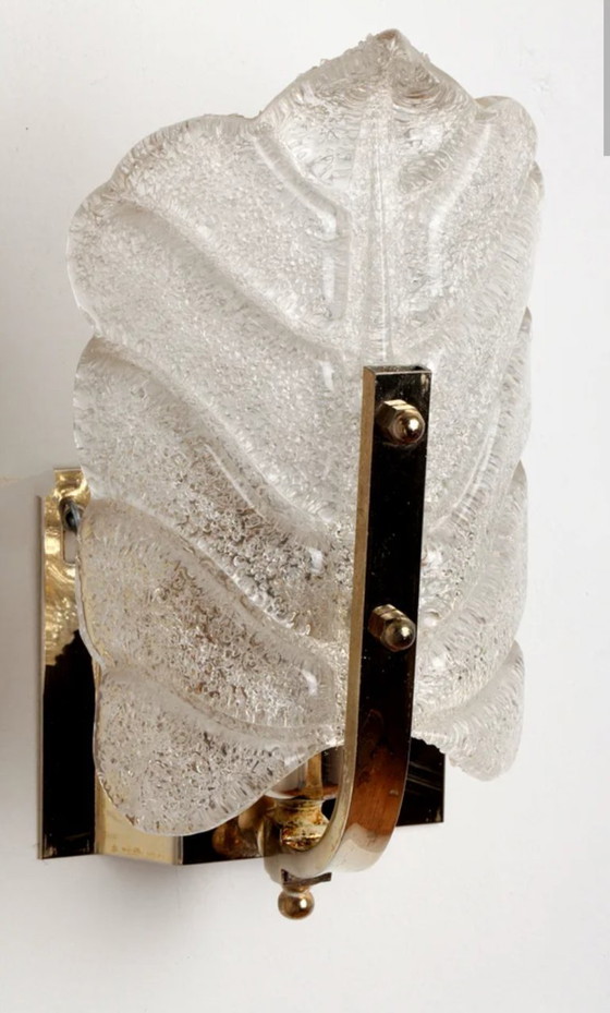 Image 1 of MURANO Carl Fagerlund Paar Murano wandlampen van artistiek glas uit de jaren 80